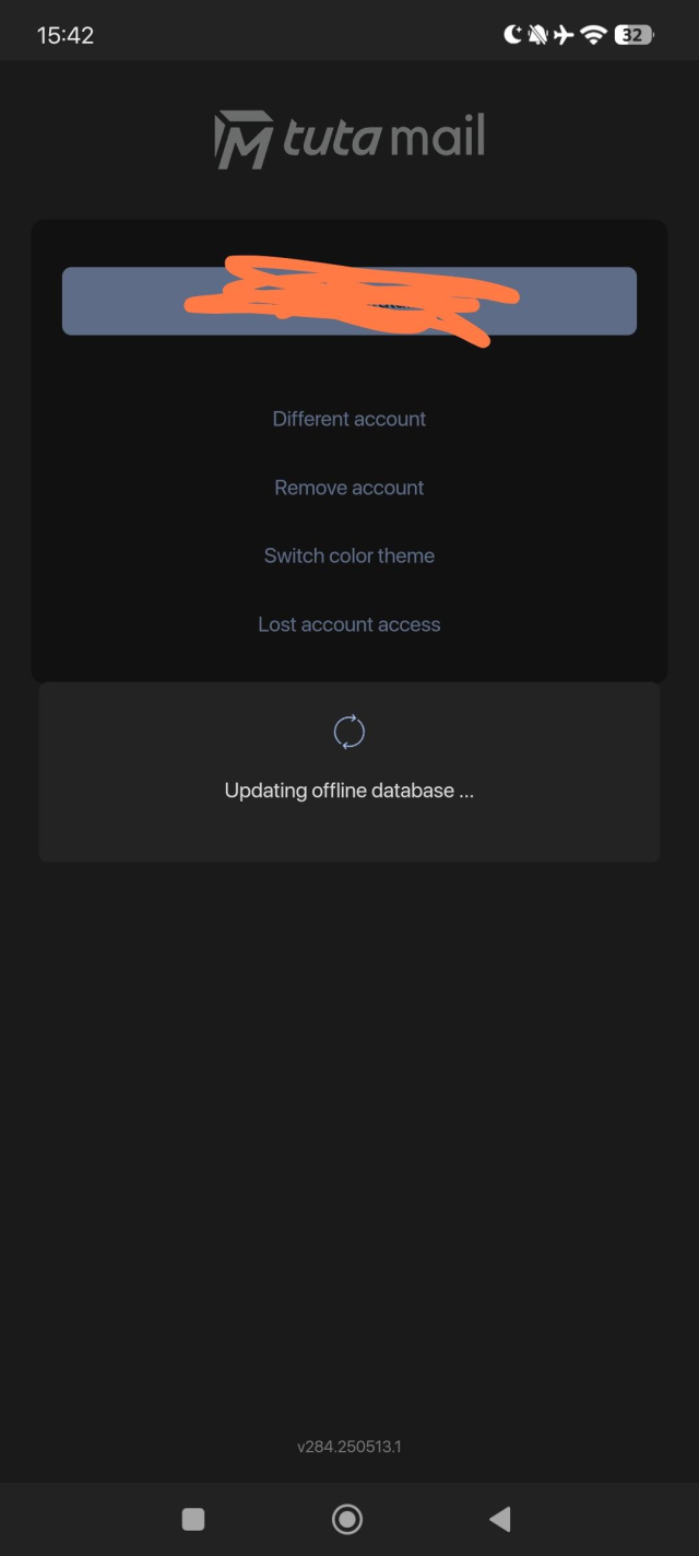 Infinitely loading login on Tuta mail