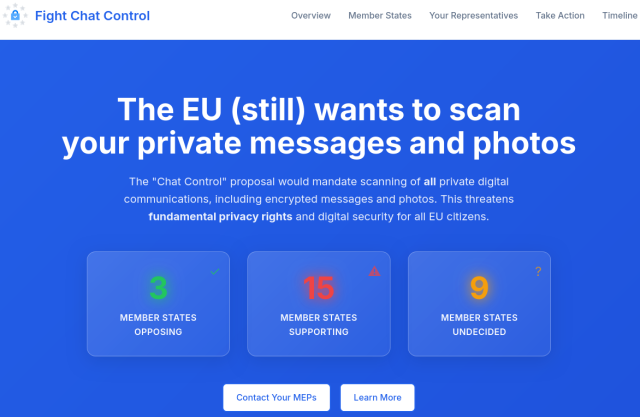 https://fightchatcontrol.eu/