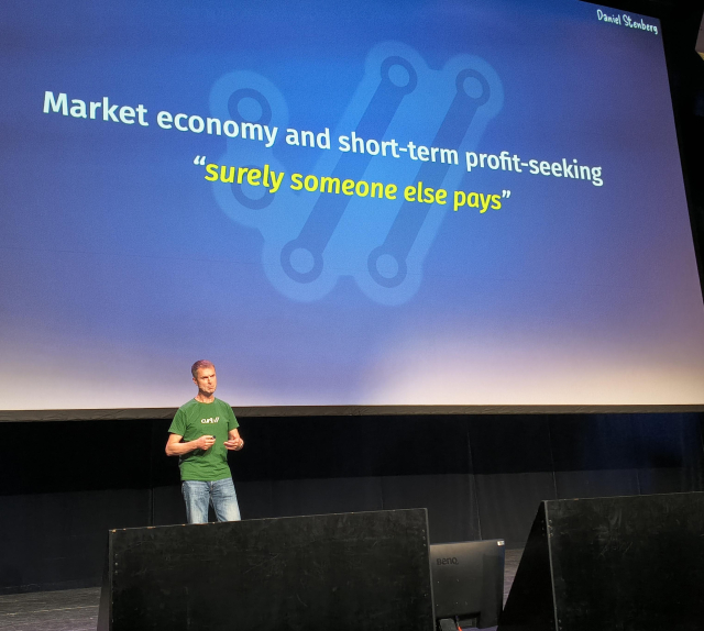 Daniel Stenberg at the Open Source Summit in Amsterdam - picture by Richard Ibbotson