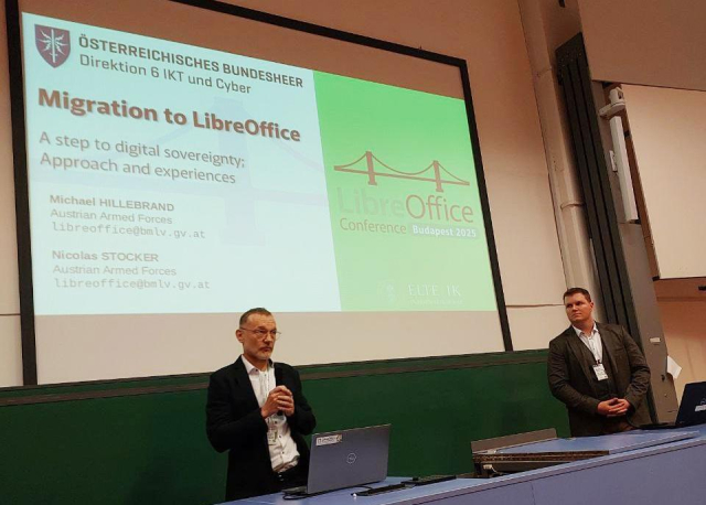 Opening slide from the presentation about migrating to LibreOffice