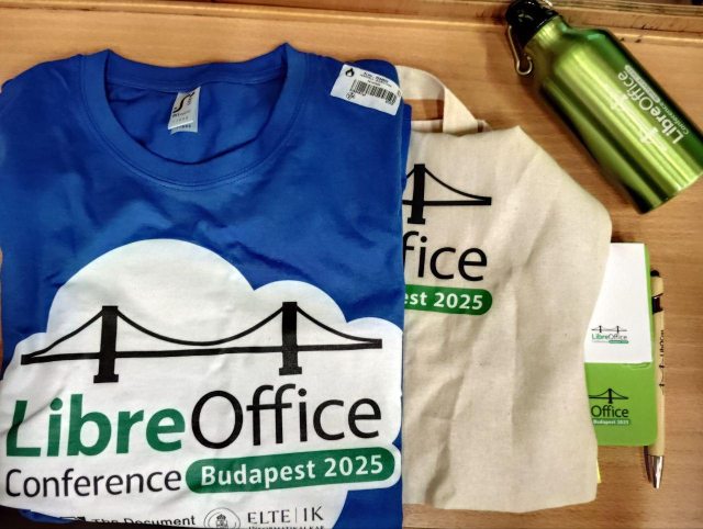 Merchandise: T-shirts, bottles, pens