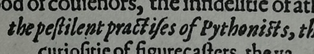 the peſtilent practiſes of Pythonists,