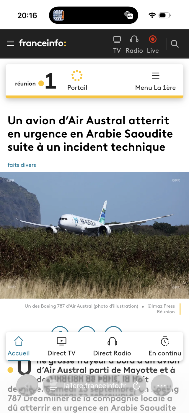 Screenshot of an article in Safari on iOS 16. The address bar is completely unreadable. White text on white background.