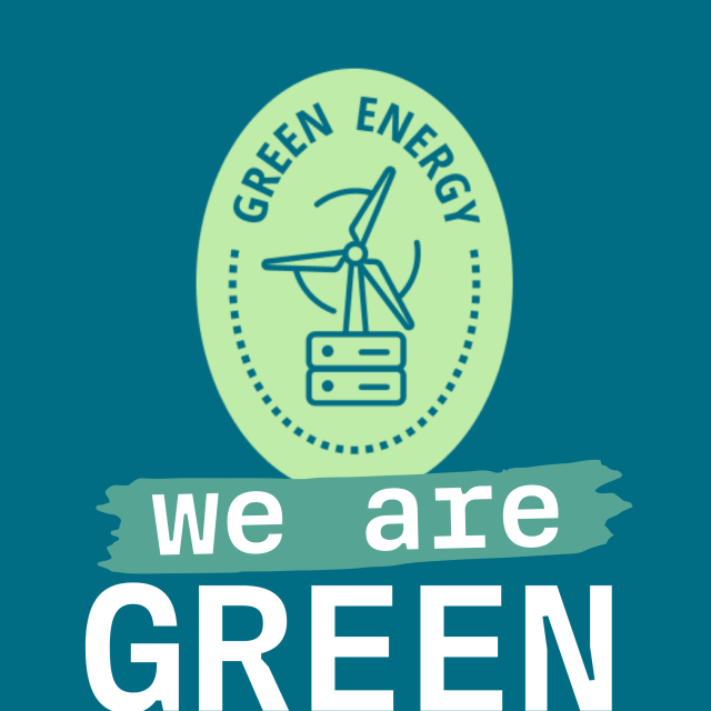 We are green. 