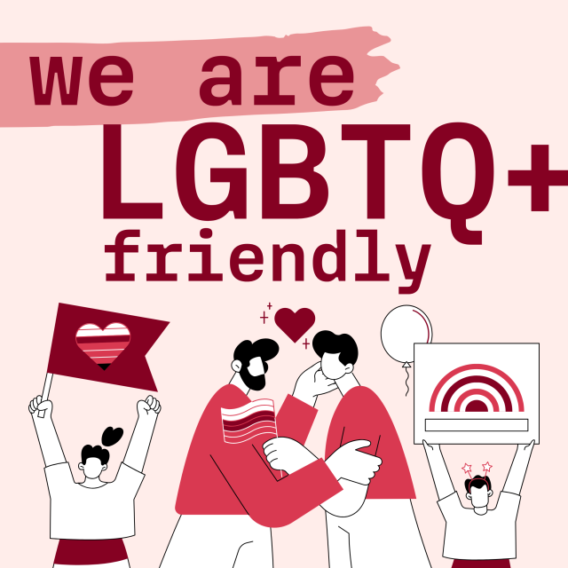We are LGBTQ+ friendly 