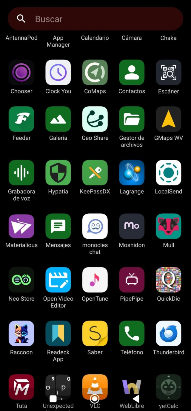 Screenshot of android apps.