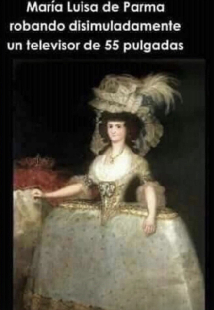 Mujer con falda cuadrada