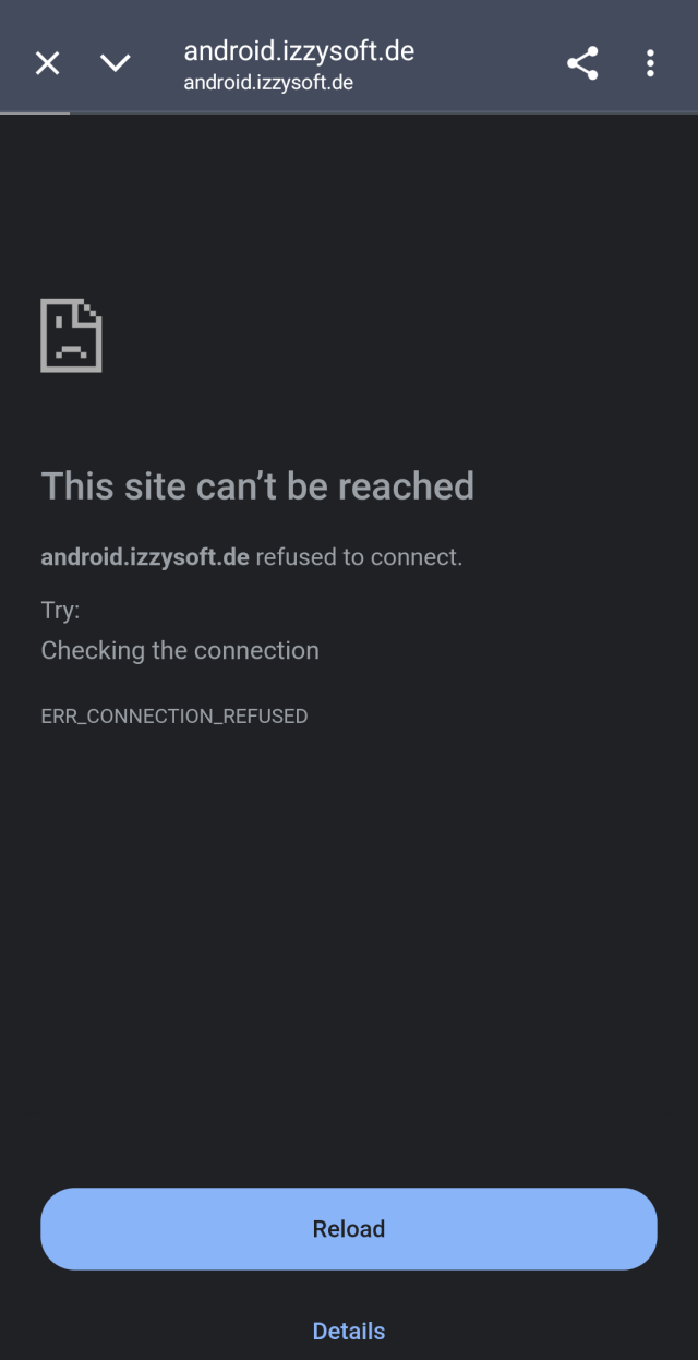 error page