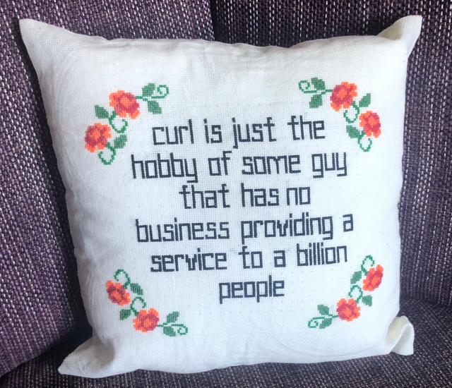 the curl pillow - again