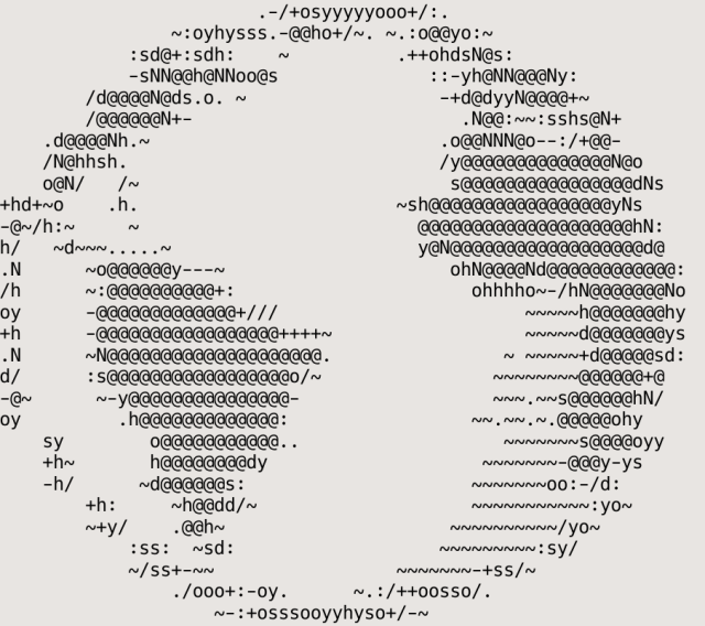 ASCII version of earth