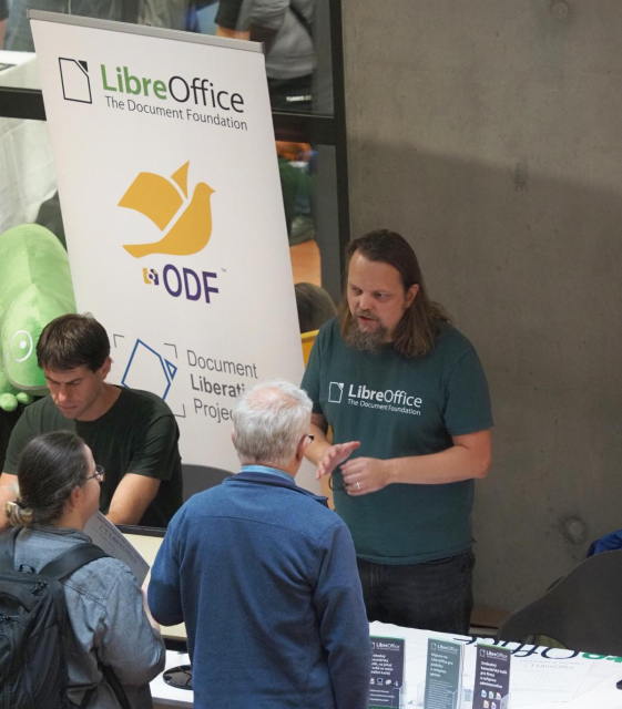 LibreOffice stand at the event