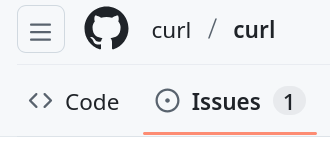 one open issue in the curl project