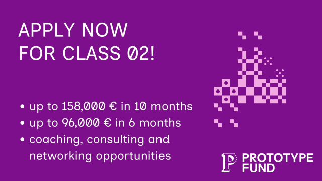 Apply now for Class 02!
- up to 158,000 € in 10 months
- up to 96,000 € in 6 months
- coaching, consulting and networking opportunities