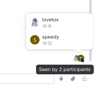Gajim: Read markers in group chats