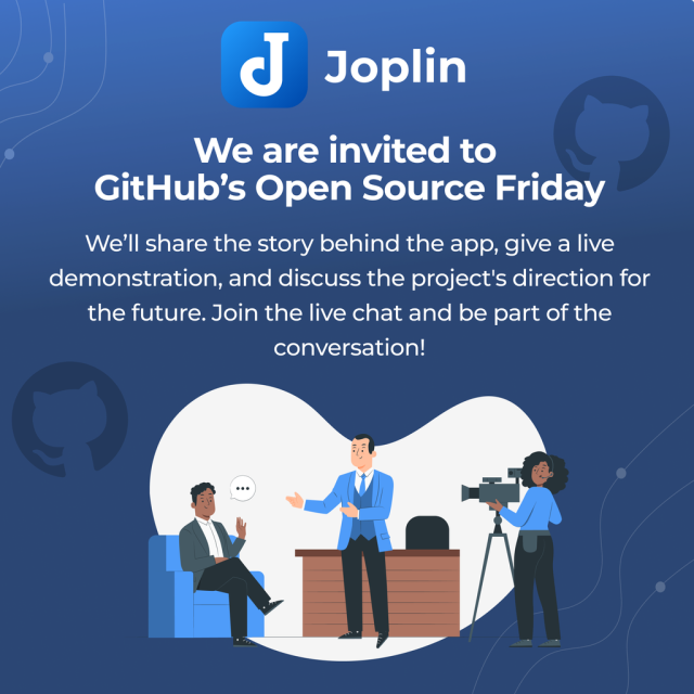 We are invited to GitHub’s Open Source Friday
We’ll share the story behind the app, give a live demonstration, and discuss the project's direction for the future. Join the live chat and be part of the conversation!