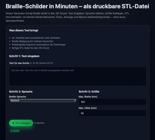 Ein Screenshot der im Toot erwähnten Website.