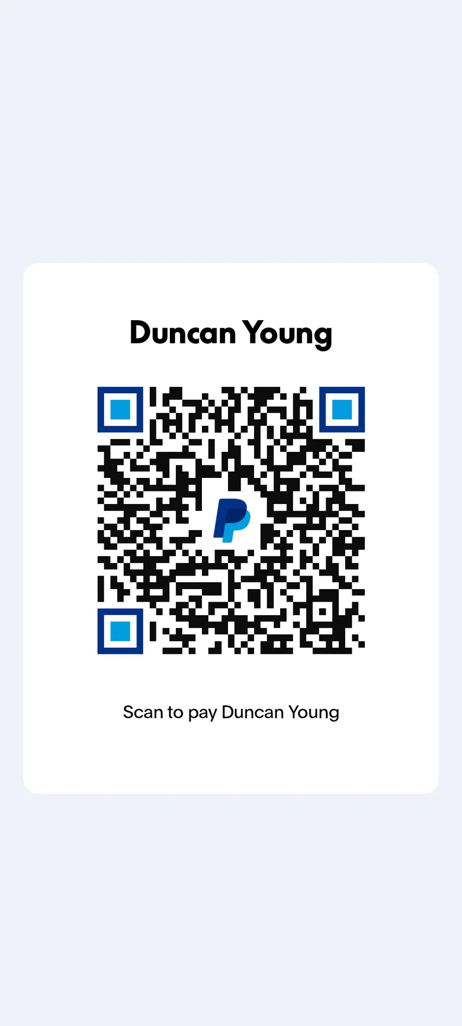 Paypal QR Code (ignore the deadname pls)