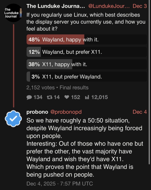 A screenshot of the linked post and the reply from Probono