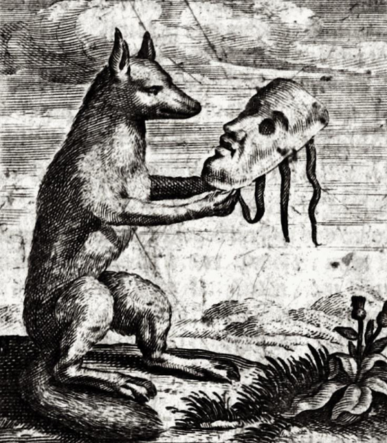 Aegidii Albertini Hirnschleiffer, Fuchs mit der Mascara (Fox with Mask), Münich, 1645.
