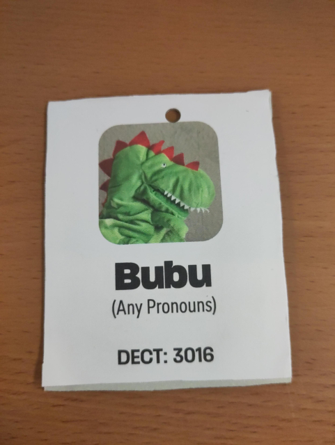 Variant of the Badge with "Any Pronouns" instead of "No Pronouns".