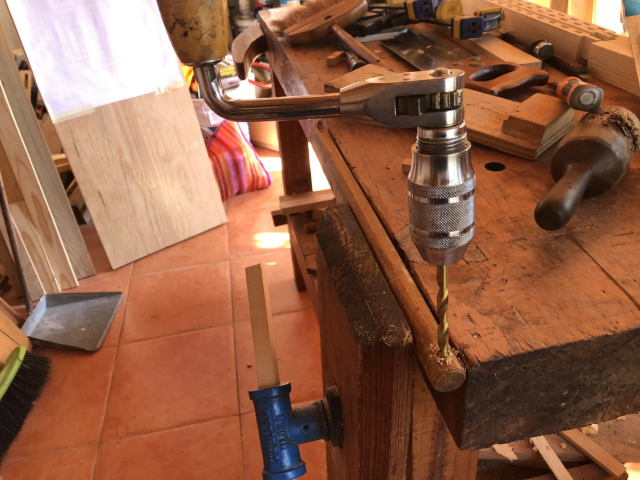 Se taladra el residuo...