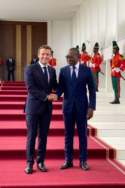 Macron et Talon au Bénin
