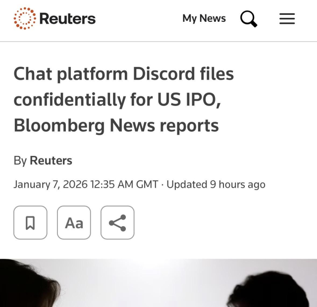 Chat platform Discord files confidentially for US IPO, Bloomberg News reports