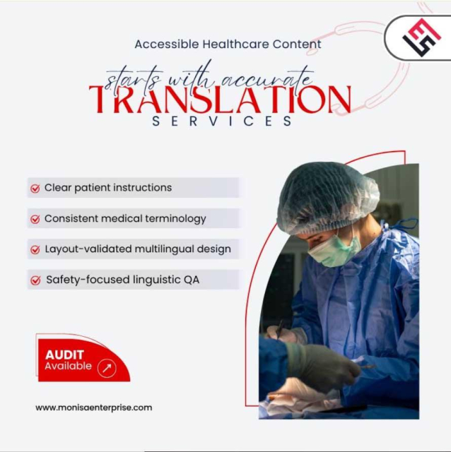 Medical Translation Services - MoniSa Enterprise