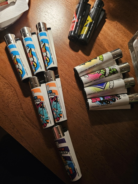 collectible Clipper lighters, dirty unicorns and some funny signs, weed laws