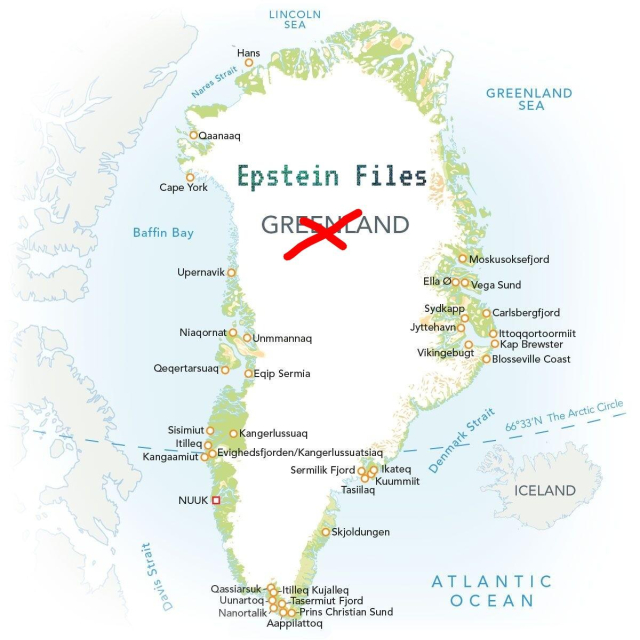 Greenland renamed to Epstein Files