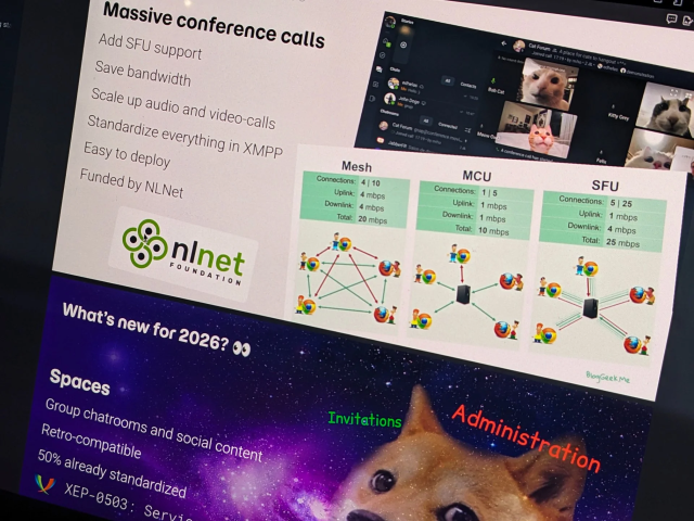 Screenshot of the upcoming Movim FOSDEM slides