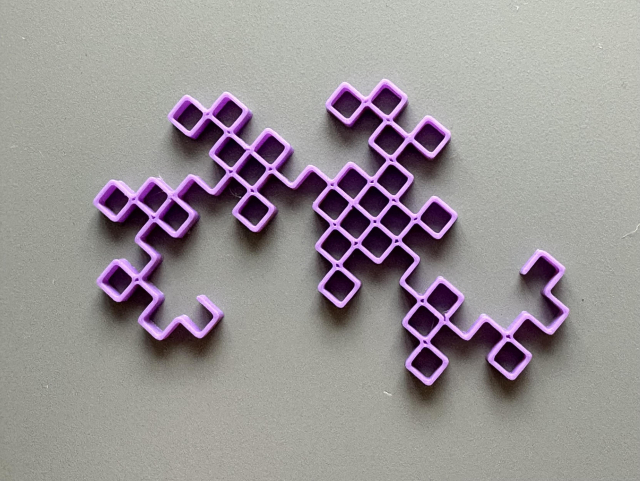 An n=7 dragon curve