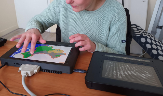 Final User Testing in France
The Ability project has recently conducted its final user testing workshops with future users with visual impairments. Following earlier trials in Lithuania and Germany, these sessions held in France made it possible to evaluate various usage scenarios, including understanding geographical maps, following routes, online shopping, and exploring images.
User feedback proved essential in identifying the most relevant interaction methods and in confirming the importance of allowing each user to customize their preferences.
The tests highlighted the key role of multimodality. Combining haptic feedback, audio output, 3D tactile touch, and artificial intelligence helps address a wide range of needs. While preferences differ from one person to another, the complementarity of these interaction modes was widely appreciated, reinforcing the inclusive approach of the Ability project.
The consortium will now finalize its conclusions and submit them to the European Commission next month.
