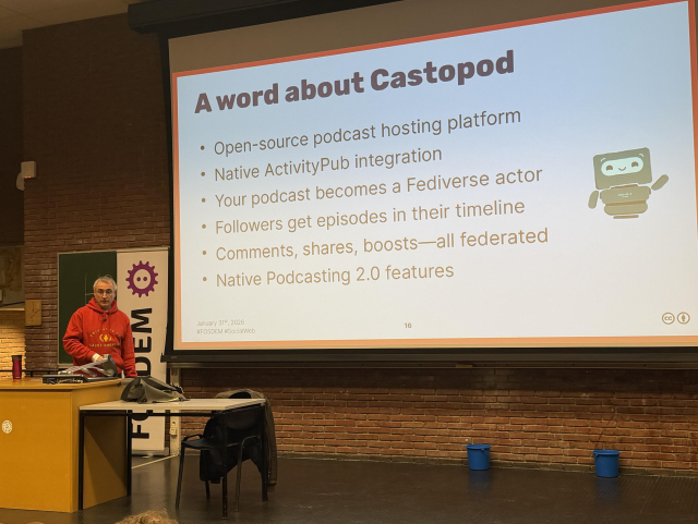 Folie die CastoPod vorstellt 