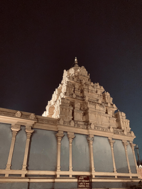 A replica of a temple in rajasthan India